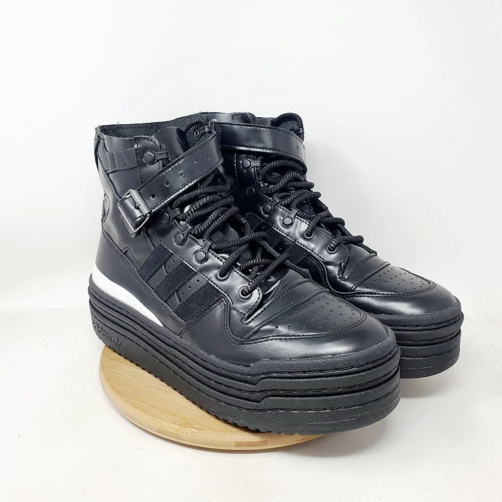 Adidas x AFROPUNK Triple Platforum High Shoes Mens 10.5 Black Punk Sneaker Boots